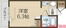 シャローム2 ワンルームの間取図画像