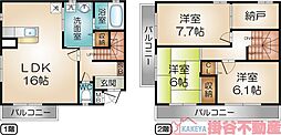ジュネスト一番館 3LDKの間取図画像
