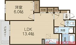 カーサパイン 2LDKの間取図画像