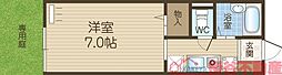 プリマベーラ ワンルームの間取図画像