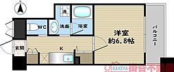 エスト茨木 1Kの間取図画像