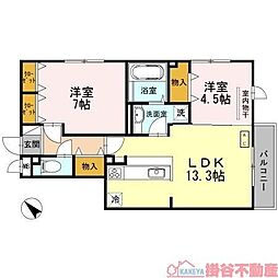 SUNSQUARE千里万博 1SLDKの間取図画像