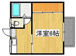 フォレストK 1Kの間取図画像