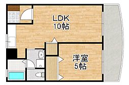 プレステージ国分3 1LDKの間取図画像