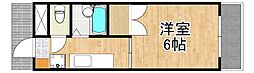 ベイフロント 1Kの間取図画像