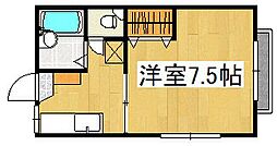 グリーンハイツ 1Kの間取図画像