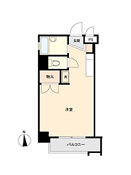 ダイナコート小倉下到津 ワンルームの間取図画像