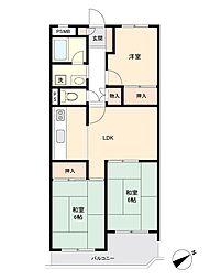 ハイマート丸の内 3LDKの間取図画像