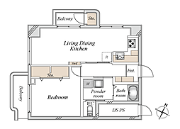 間取図画像 1LDK