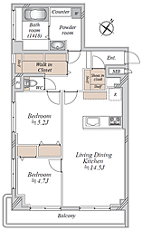 間取図画像 2SLDK