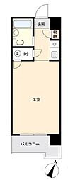 豊国大分スカイマンション ワンルームの間取図画像
