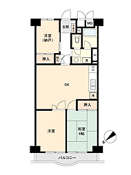 日商岩井光町ハイツ 3LDKの間取図画像
