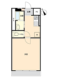 日吉第5コーポ別館 1Kの間取図画像