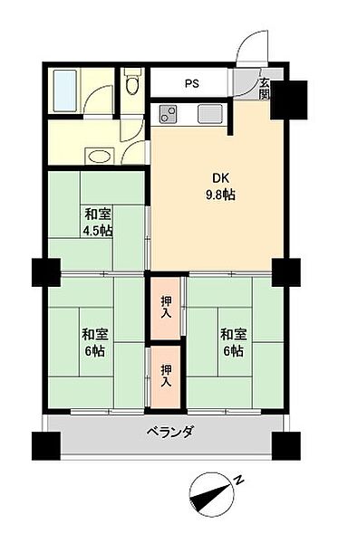 間取りを拡大表示