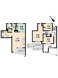 ディアレスト四ツ池 4LDKの間取図画像