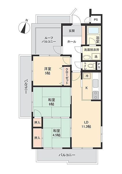 間取りを拡大表示