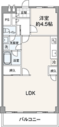 桜川マンション 2LDKの間取図画像
