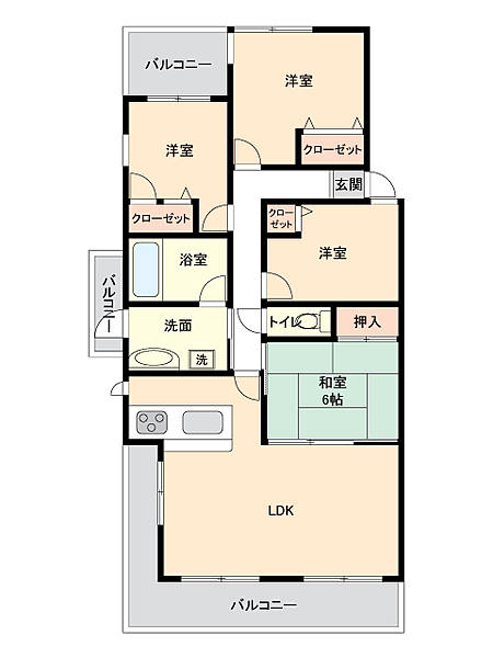 間取りを拡大表示