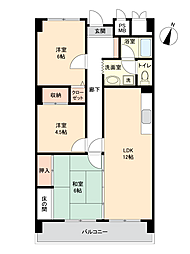 グリーンハイツ今池 3LDKの間取図画像