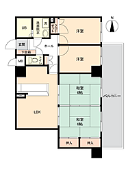 アンビエント小倉B棟 4LDKの間取図画像