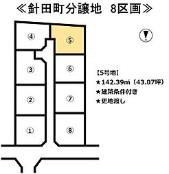 針田町　8区画分譲地 5号地