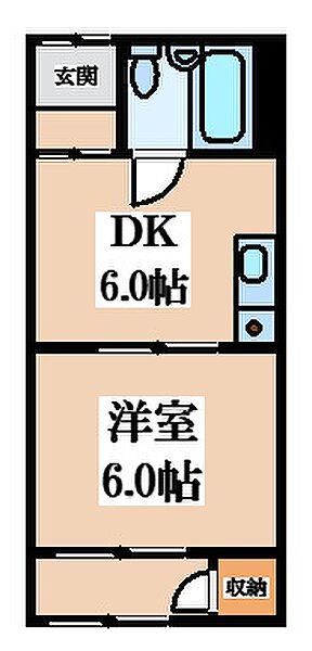 若江本町4丁目アパート ｜大阪府東大阪市若江本町4丁目(賃貸アパート1DK・2階・25.90㎡)の写真 その2