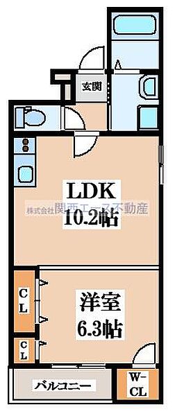 マノワール八番 ｜大阪府東大阪市三島1丁目(賃貸アパート1LDK・1階・40.00㎡)の写真 その2