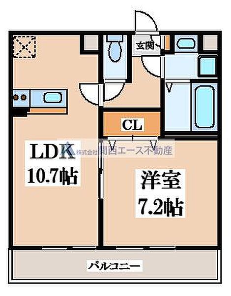 アムール植村 ｜大阪府四條畷市蔀屋本町(賃貸アパート1LDK・1階・40.58㎡)の写真 その2