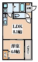 badge hishie  ｜ 大阪府東大阪市菱江1丁目（賃貸アパート1LDK・3階・30.15㎡） その2