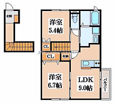 モメントファストC棟  ｜ 大阪府東大阪市荒本新町（賃貸アパート2LDK・2階・51.77㎡） その2