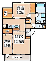 はぁ～と六万寺  ｜ 大阪府東大阪市六万寺町1丁目（賃貸アパート2LDK・3階・57.95㎡） その2