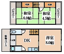 上六万寺町貸家