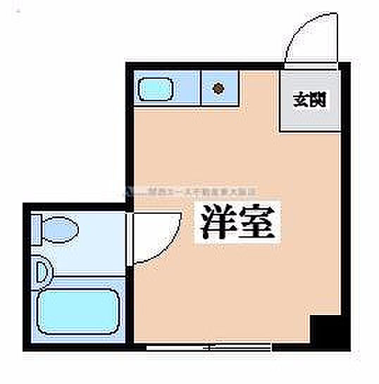 レジデンス小若江 ｜大阪府東大阪市小若江4丁目(賃貸マンション1R・2階・13.00㎡)の写真 その2