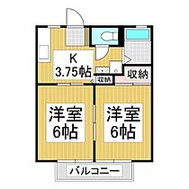 ハイツJUJU  ｜ 長野県上伊那郡辰野町大字伊那富（賃貸アパート2K・2階・34.78㎡） その2