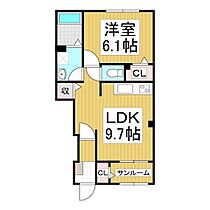 コンフォーティア茅野本町東  ｜ 長野県茅野市本町西（賃貸アパート1LDK・1階・40.04㎡） その2