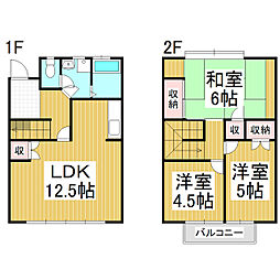 ハイツ鶴峰 3LDKの間取図画像