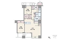 ザ・トーキョータワーズシータワー 2SLDKの間取図画像