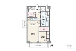 間取図画像 1LDK