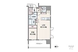 アトラス渋谷公園通り 1LDKの間取図画像