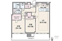 間取図画像 2LDK