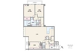 トーカンマンション南青山 3SLDKの間取図画像
