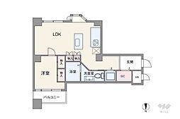 インペリアル赤坂フォラム 1LDKの間取図画像