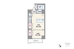 テラッサ・エスト 1LDKの間取図画像