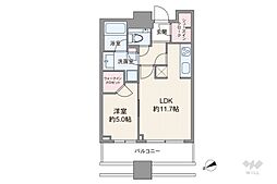 パークコート虎ノ門愛宕タワー 1LDKの間取図画像