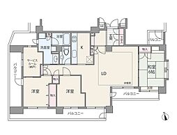 カテリーナ大森 4LDKの間取図画像