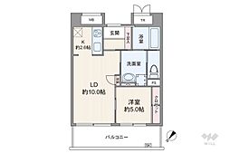 ザ・レジデンス白金スイート 1LDKの間取図画像