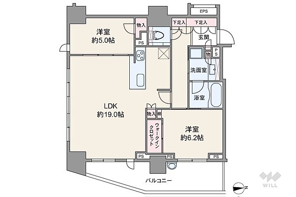 間取りを拡大表示