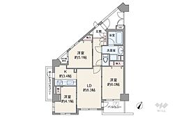 ライオンズプラザ目黒 3LDKの間取図画像