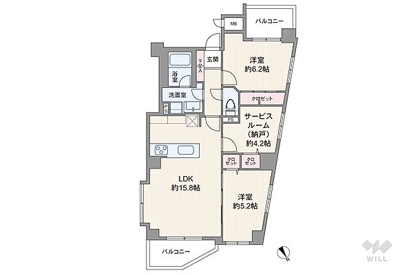 間取りを拡大表示