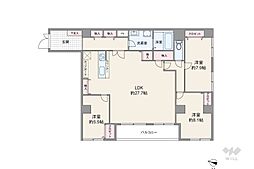 千駄ヶ谷第1スカイハイツ 3LDKの間取図画像